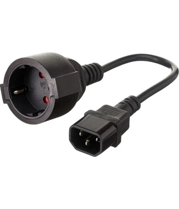 Kabel Za Napajanje | IEC-C14 m - Schuko ž | 0.4 m | 3 x 0.75mm2 | GBC