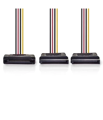 NEDIS Interni Napojni Kabel | SATA 15-pin M - 2x SATA 15-pin Ž | 0.15 m