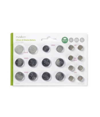 NEDIS MultiPack Baterija: CR2025, CR2016, CR1620, LR43, LR54, LR4 | 20 komada