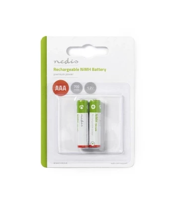 NEDIS Punjiva Ni-MH Baterija | AAA (R3) | 1.2V | 700mAh | Blister 2 komada