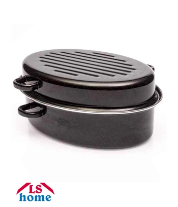 PEKAČ 32cm CRNI/emajl/s obodom EA 7320 Previllage 4# T50