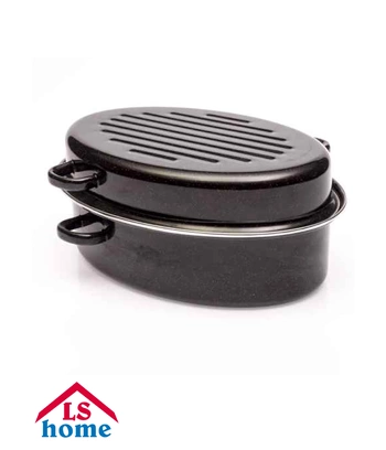 PEKAČ 38cm/crni/emajl/s obodom EA 7380 Previllage 3# T50