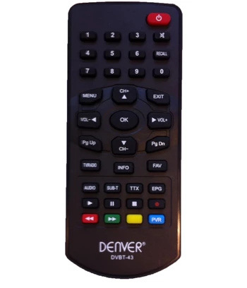 Rezervni daljinski upravljač za Denver prijemnik DVBT-43
