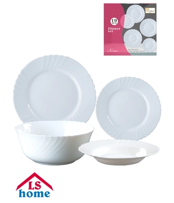 SERVIS 19/1 okrugli/bijeli W-19G2/1-000307 WHITE Previllage 2# E50