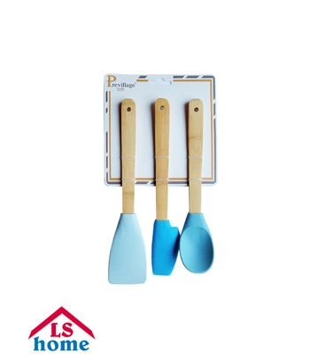 SET 3/1 za kuhanje/silikonski sa drvenom drškom 30,5-32,5cm CL059S3B-1 Previllag