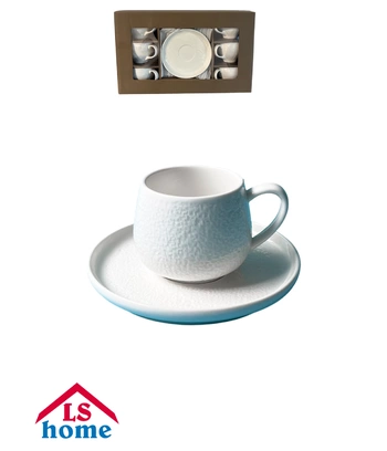SET ŠALICA 6/1 110cc/bijele JCE128C/JCE109D 12# K48