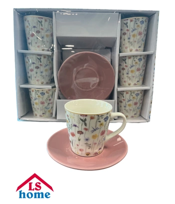 SET ŠALICA 6/1 170ml/dekor N.B.China R316-flower Previllage 6# K...