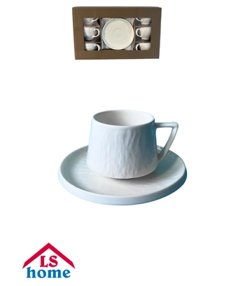 SET ŠALICA 6/1 250cc/bijele MPE108C/MPE108D Malaga 6# K48