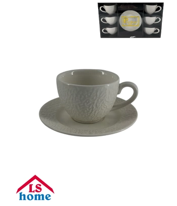 SET ŠALICA 6/1 90cc bijele NP320S-6 Previllage 12# K50:::
