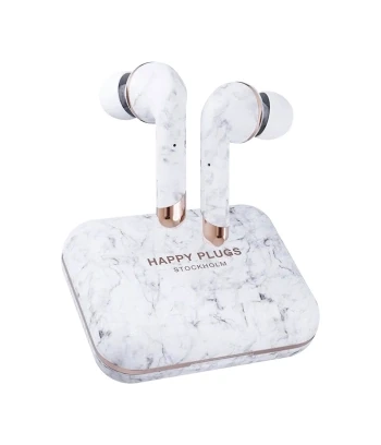 Slušalice Happy Plugs Air 1 plus TWS white marble