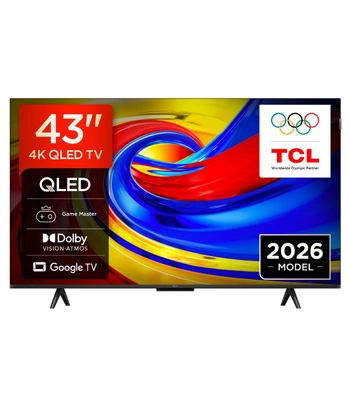 TCL 43"P7L 4K QLED Google TV60Hz, VRR, Dolby Armos;Dolby Vision, 400 nits