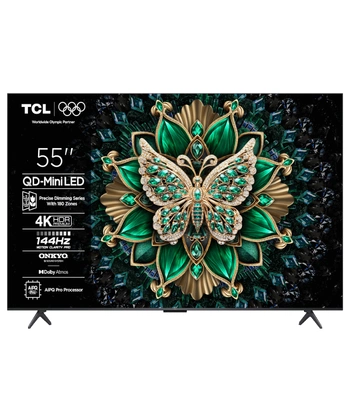 TCL 55"C6K 4K QD-Mini LED TV144Hz Google TV; Game Master;Dolby Atmos; Onkyo 2.1; HDR Premium;