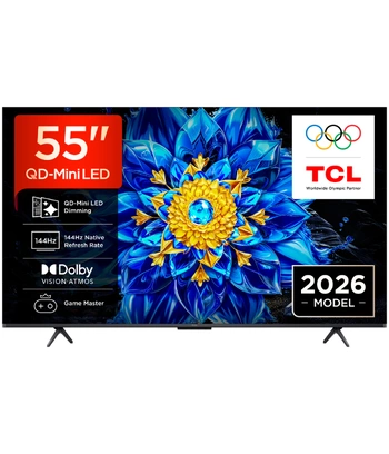 TCL 55"P8L 4K QLED Google TV;QD-Mini LED Dimming 144Hz(288Hz FHD), D.Atmos, D.Vision 450 nits