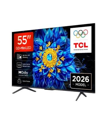 TCL 55"P8L 4K QLED Google TV;QD-Mini LED Dimming 144Hz(288Hz FHD), D.Atmos, D.Vision 450 nits