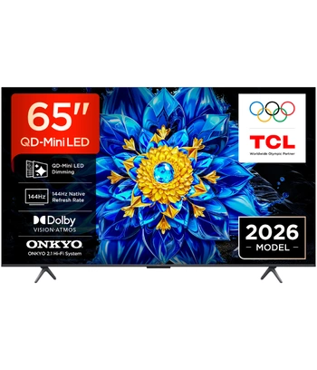 TCL 65"P8L 4K QLED Google TV;QD-Mini LED Dimming 144HzOnkyo 2.1, D.Atmos, D.Vision 450 nits