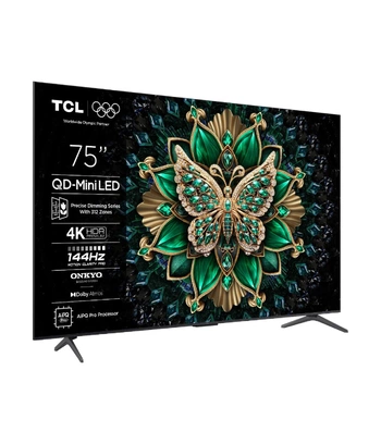 TCL 75"C6K 4K QD-Mini LED TV144Hz Google TV; Game Master;Dolby Atmos; Onkyo 2.1; HDR Premium;