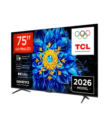 TCL 75"P8L 4K QLED Google TV;QD-Mini LED Dimming 144HzOnkyo 2.1, D.Atmos, D.Vision 450 nits