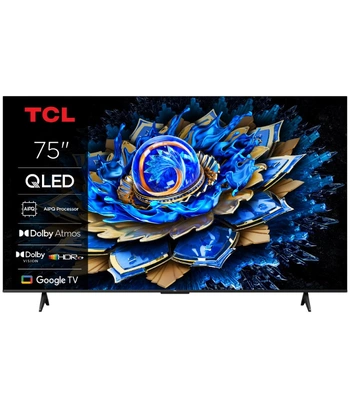TCL 75"T69C 4K QLED Google TV60Hz (120Hz FHD), Dolby Atmos;Dolby Vision, Onkyo 2.0, 350 nits