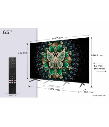 TCL TV 65C6K 4K QD-Mini LED TV144Hz Google TV; Game Master;Dolby Atmos; Onkyo 2.1; HDR Premium;