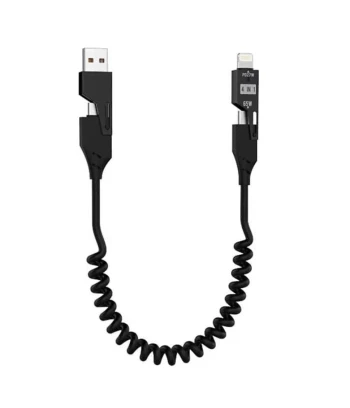 USB 4-u-1 Kabel | USB-A + Type-C | Lightning + Type-C | 65W | TORIMA
