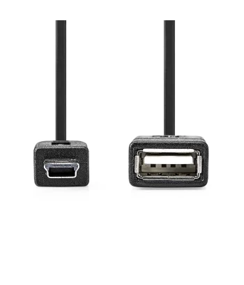 USB Adapter | USB Mini 5-pin m - USB-A ž | OTG | 0.20m | NEDIS