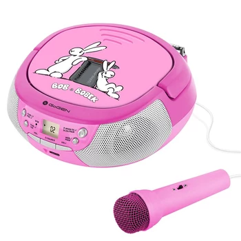 Radio prijemnik s CD GoGEN BOB A BOBEK PLEJER, rozi