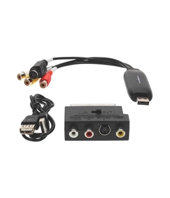 Video Grabber | USB 2.0 | Scart, RCA, S-VHS | NEDIS