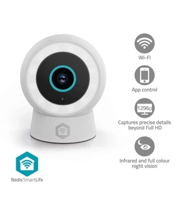WiFi Smart Kamera | 3MP Full HD | IP65 | Alarm | NEDIS Smartlife