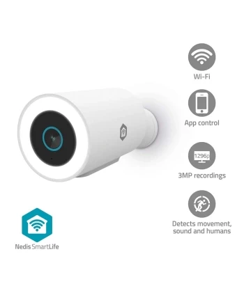 WiFi Smart Kamera | 3MP Full HD | IP65 | Noćno Snimanje | NEDIS Smartlife