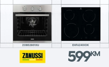 Zanussi Pećnica + Electrolux Ploča Set ZAE02