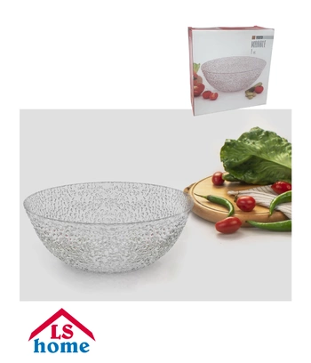ZDJELA 1/1 staklena/za voće 22,5cm/2000cc BL7331GCL MARBLE 8# IT50