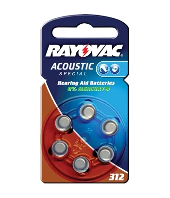 Zinc-air baterija za slušni aparat, 1.4V, 160 mAh, pak=6kom