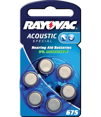 Zinc-air baterija za slušni aparat,1.4V,630 mAh, blister 6kom
