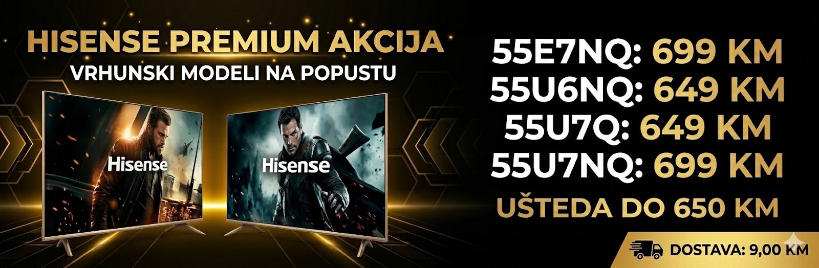Hisense akcija televizora